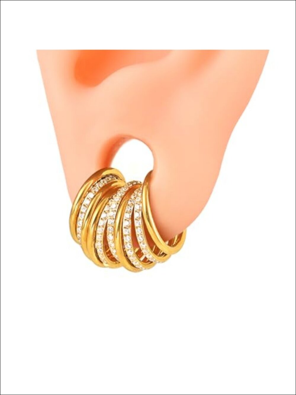 10 PCS 16G Seamless Septum Nose Piercing Rings Zirconia Segment Tragus Hoop 316